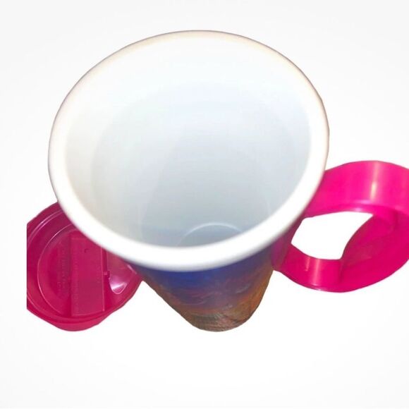 2024 Walt Disney World Resort WDW Hot Pink Refillable Mug Mickey & Friends - Picture 9 of 13